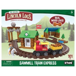 LINCOLN LOGS - 101PC SAWMILL TRAIN EXPRESS (1) ENG